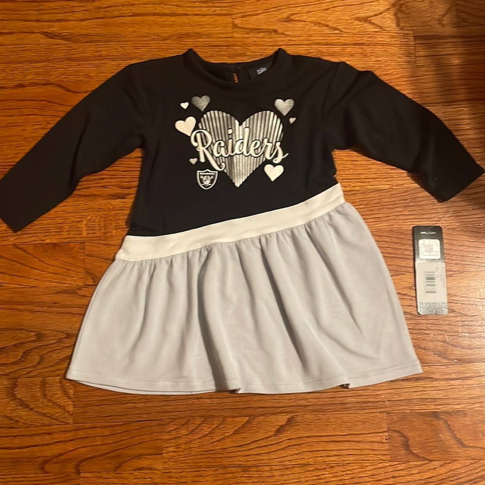 Brand new! Raiders NFL dress 18 mo
